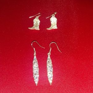 Two sets of earrings